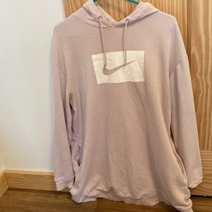 Light Pink Nike Oversized hoodie